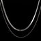 Laura Ferini Chiara - Dames Ketting - 2 lagen - 18K Wit Verguld - Zilver