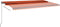 vidaXL - Luifel - automatisch - met - LED - windsensor - 600x350 - cm - oranje - bruin