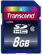 Transcend SDHC 8GB - Geheugenkaart Class 10 - Lezen 20MB/s Schrijven 17MB/s
