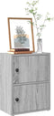 vidaXL - Boekenkast - 40x24x52 - cm - bewerkt - hout - grijs - sonoma - eikenkleurig