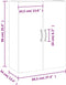 vidaXL - Wandkast - 69,5x34x90 - cm - grijs - sonoma - eikenkleurig