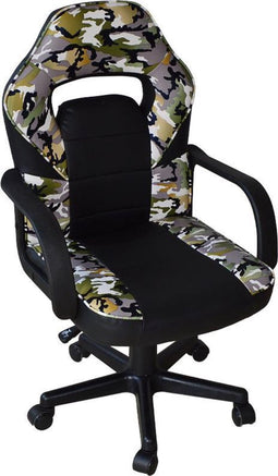 Bureaustoel Thomas junior - gamestoel - hoogte verstelbaar - camouflage