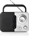 Nedis RDFM1300WT - Portable FM-Radio - Lichtgewicht met hoofdtelefoonaansluiting - Wit