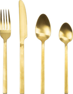 Gezellig tafelen- Luxe Bestekset 24-Delig - Goud