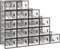 Woltu Schoenopbergboxen - Set van 18 - Stapelbaar - 35 x 25 x 19 cm (set van 18)