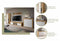 Furnilux Jam - Dressoir - Melamine met praktische indeling - Wit eiken 35x125x80cm