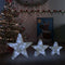 vidaXL - Kerstdecoratiesterren - 3 - st - LED - buiten - binnen - mesh - wit