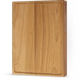 Deleca Teakhouten Snijplank - Dubbelzijdig met Sapgeul / Handgrepen - Groot en Dikke Teak Hout