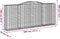 vidaXL - Schanskorven - 4 - st - gewelfd - 400x50x160/180 - cm - ijzer