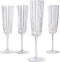 Laura Ashley Glass Collectables Champagneglazen set van 4 - Mondgeblazen - Helder - 21 cl.
