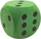 Foam Dobbelsteen - groen - 16 x 16 cm - Dobbelspel