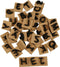 Foam stempels, afm 3x3 cm, dikte 13 mm, 42 stuks
