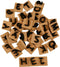 Foam stempels, afm 3x3 cm, dikte 13 mm, 42 stuks