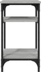 vidaXL - Bijzettafel - 35x30x60 - cm - bewerkt - hout - grijs - sonoma - eikenkleurig