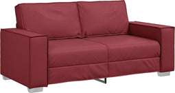 vidaXL - Love - Seat - Bank - Wijnrood - 140 - cm - Kunstleder
