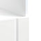 vidaXL - Ovenkast - Lucca - bewerkt - hout - hoogglans - wit