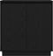 vidaXL - Dressoir - met - LED - Zwart - Eiken - 71x34,5x75 - cm - Gelaagd - Hout