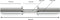 Focus Fitness Olympische Dumbbell Stang - 51 cm - Ø 50 mm - halters en gewichten