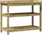 vidaXL - Oppottafel - met - schappen - 108x45x86,5 - cm - geïmpregneerd - hout