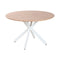 Eettafel Home ESPRIT Wit Bruin Ijzer Hout MDF 120 x 120 x 75 cm