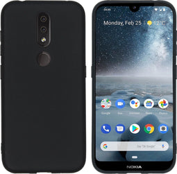 iMoshion Hoesje Geschikt voor Nokia 4.2 Hoesje Siliconen - iMoshion Color Backcover - Zwart