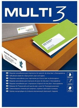 Stickers/etiketten MULTI 3 105 x 70 mm A4 100 Lakens