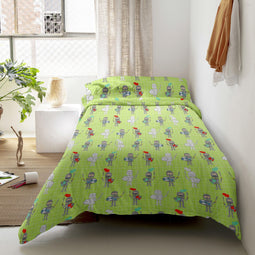 Happy Friday Duvet cover set 2 pieces Knight 155x220 cm (Single) Multicolor
