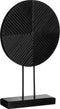 Mica Decorations Danae Ornament op Voet - H25 x Ø40 cm - FSC 100% Mangohout - Zwart