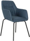 Stoel DKD Home Decor Blauw Zwart 59,5 x 60,5 x 78 cm