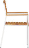 vidaXL - Stapelbare - Tuinstoelen - - - 2 - stuks - van - Massief - Acaciahout - en - RVS