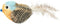 Fofos blauwe vogel met geluid en catnip ballen 17x11x6 cm