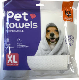 fofos pet towel wegwerphanddoek 100 cm x 60 cm superabsorberend