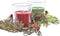 Kaarsenset DKD Home Decor Kerstmis (5,5 x 5,5 x 6 cm) (2 Stuks)