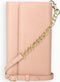 Selencia Hoesje Met Pasjeshouder Geschikt voor Samsung Galaxy A51 - Selencia Eny Uitneembare Vegan Lederen Clutch - Roze