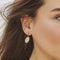 CO88 Collection Beloved 8CE 70028 Stalen Oorstekers met Hanger - Levensboom Ø 15 mm - Goudkleurig