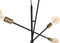 Plafondlamp DKD Home Decor 60 x 52 x 50 cm Zwart Gouden Metaal 50 W