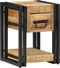 vidaXL - Nachtkast - 40x40x40 - cm - Massief - Mangohout