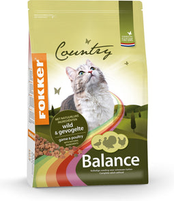Fokker Country Balance - Wild en Gevogelte - Kattenvoer - 10 kg
