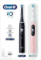 Braun Oral-B iO 3 - Elektrische tandenborstel - AI-technologie en interactief display - Zwart en Roze (2 stuks)
