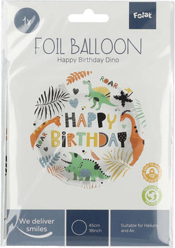 Folat - Folieballon Verjaardag Dino - 45 cm