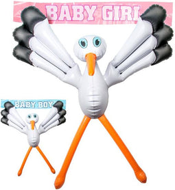 Folat - Opblaas Ooievaar fly against window