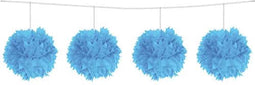 Folat - Pompom slinger lichtblauw