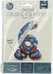 Folat - Staande folieballon Cijfer 6 Colorful Dots - 72 cm