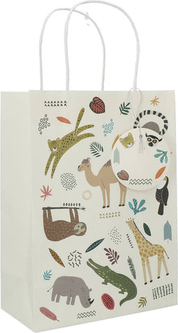 Folat - Uitdeelzakjes Zoo Party - 6 stuks - 27 x 20 cm