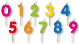 Folat - Verjaardagskaarsen set 0 tot 9