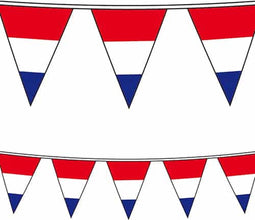 Folat - Vlaggenlijn RWB (10 meter) - WK voetbal 2026 - WK voetbal versiering - Olympische spelen