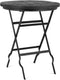 Foldable Side Table Black 60