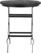 Foldable Side Table Black 60