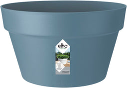 Elho Loft Urban Schaal 35 - Bloempot voor Buiten - Ø 34.5 x H 20.2 cm - Vintage blauw