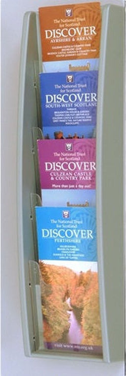 Folder-wand 4 x 1/3A4 - 135x550x75 mm - 3 stuks